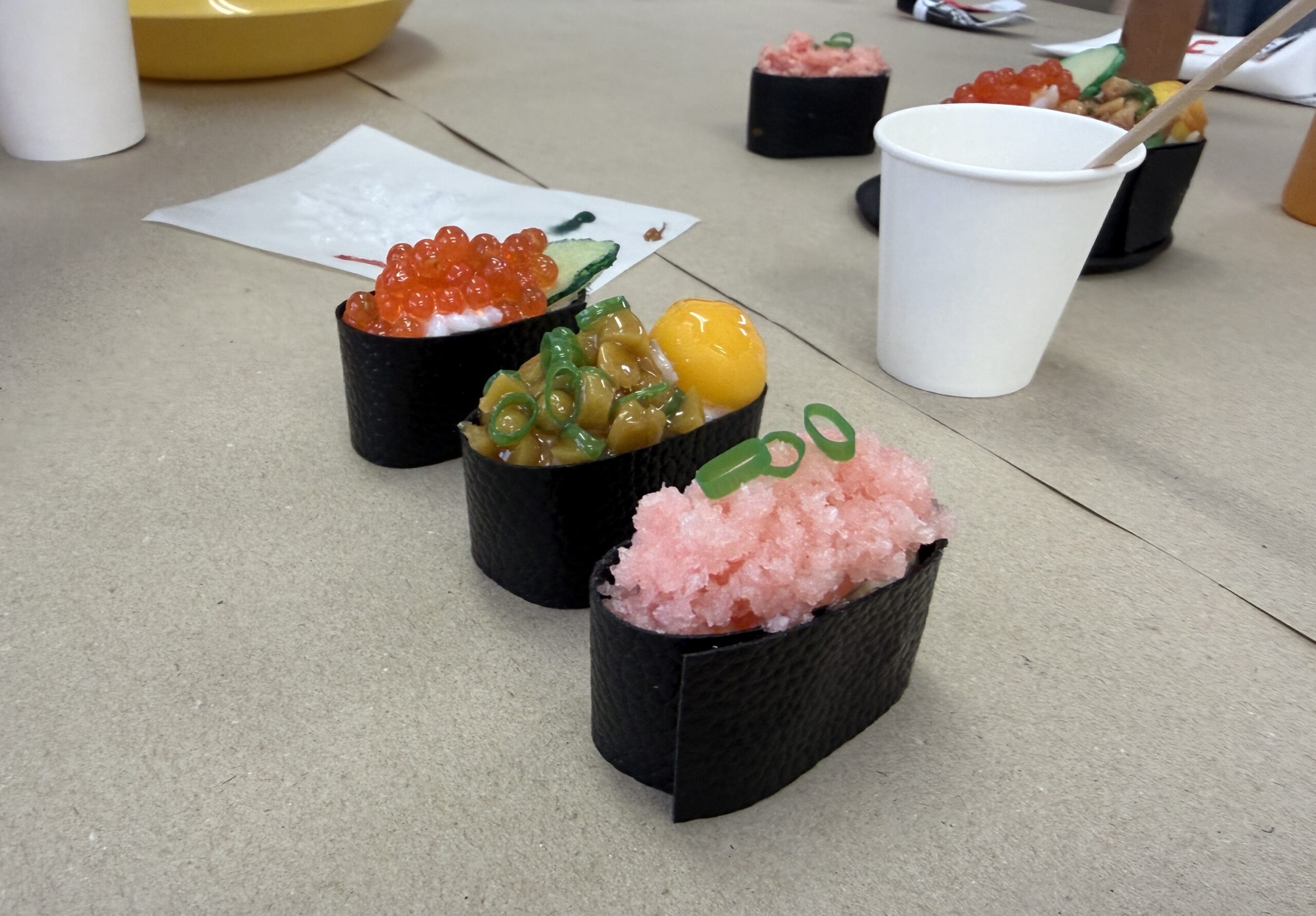 やってみるを楽しむ——食品さんぷる畑さんで軍艦寿司マグネット作り体験の画像17
